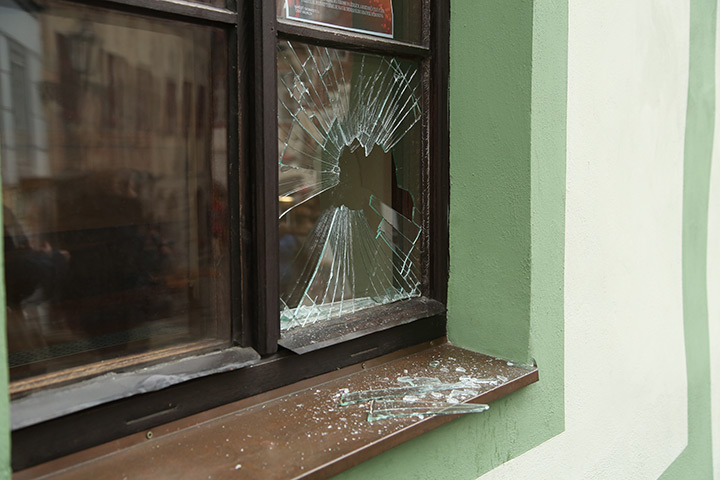 A2B Glass are able to board up broken windows while they are being repaired in Bath.